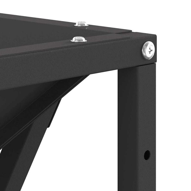 vidaXL Tűzrakó Fekete 80 x 80 x 40 cm Acél