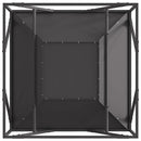 vidaXL Tűzrakó Fekete 80 x 80 x 40 cm Acél