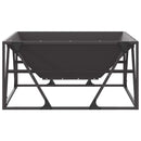 vidaXL Tűzrakó Fekete 80 x 80 x 40 cm Acél