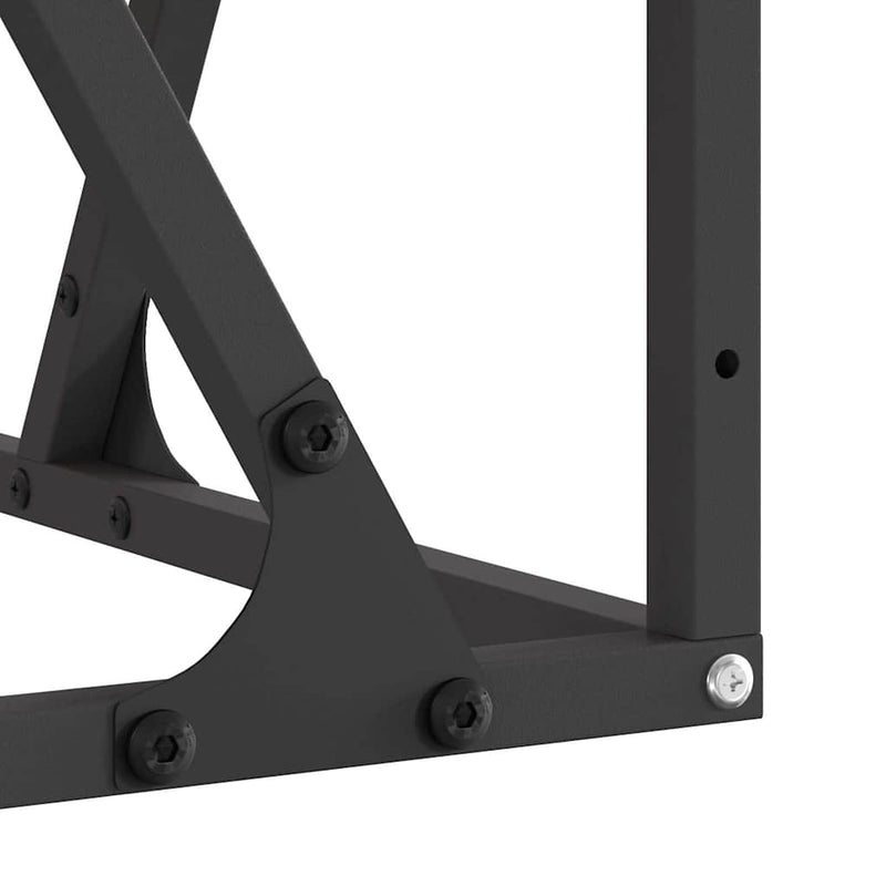 vidaXL Tűzrakó Barna 80 x 80 x 40 cm Acél