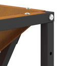 vidaXL Tűzrakó Barna 80 x 80 x 40 cm Acél