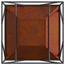 vidaXL Tűzrakó Barna 80 x 80 x 40 cm Időjárásálló acél
