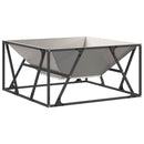 vidaXL Tűzrakó Barna 80 x 80 x 40 cm Időjárásálló acél