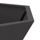 vidaXL Tűzrakó Fekete 75 x 75 x 28 cm Acél
