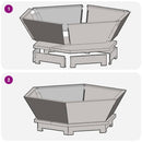 vidaXL Tűzrakó Fekete 75 x 75 x 28 cm Acél