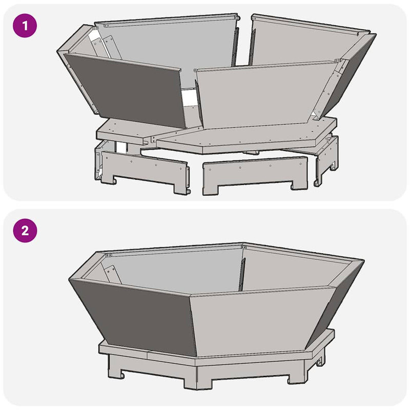 vidaXL Tűzrakó Fekete 75 x 75 x 28 cm Acél