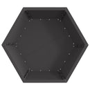 vidaXL Tűzrakó Fekete 75 x 75 x 28 cm Acél