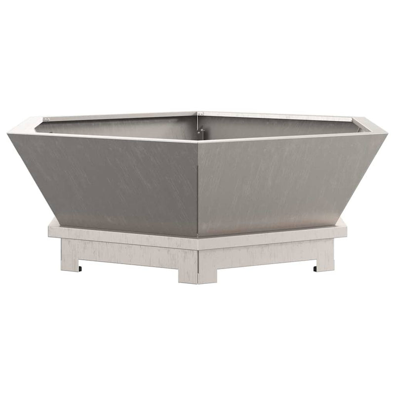 vidaXL Tűzrakó Barna 75 x 75 x 28 cm időjárásálló acél