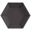 vidaXL Tűzrakó Fekete 100 x 100 x 28 cm Acél