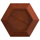 vidaXL Tűzrakó Barna 100 x 100 x 28 cm Időjárásálló acél