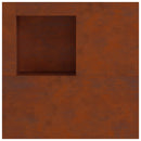 vidaXL Tűzrakó Barna 100 x 100 x 30 cm Időjárásálló acél