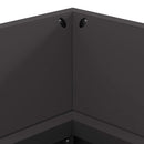 vidaXL Tűzrakó Fekete 160 x 45 x 35 cm Acél