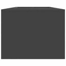 vidaXL Tűzrakó Fekete 160 x 45 x 35 cm Acél