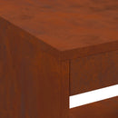 vidaXL Tűzrakó Barna 160 x 45 x 35 cm Acél