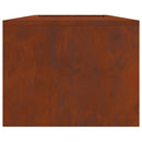 vidaXL Tűzrakó Barna 160 x 45 x 35 cm Acél