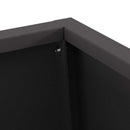 vidaXL Tűzrakó Fekete 50 x 35 x 100 cm Acél