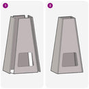 vidaXL Tűzrakó Fekete 50 x 35 x 100 cm Acél