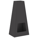 vidaXL Tűzrakó Fekete 50 x 35 x 100 cm Acél