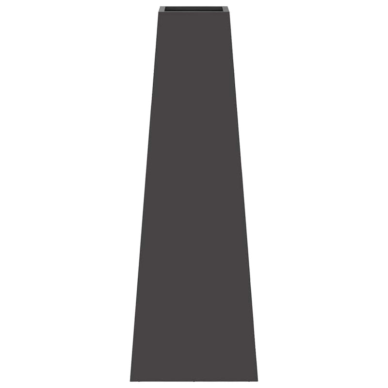 vidaXL Tűzrakó Fekete 50 x 35 x 100 cm Acél