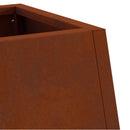 vidaXL Tűzrakó Barna 50 x 35 x 100 cm Időjárásálló acél