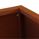 vidaXL Tűzrakó Barna 50 x 35 x 100 cm Időjárásálló acél