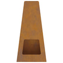 vidaXL Tűzrakó Barna 50 x 35 x 100 cm időjárásálló acél