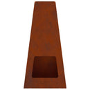 vidaXL Tűzrakó Barna 50 x 35 x 100 cm Időjárásálló acél