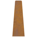 vidaXL Tűzrakó Barna 50 x 35 x 100 cm időjárásálló acél