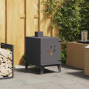 vidaXL Kézi Tűzhely Fekete 35 x 50 x 60 cm Hidegen hengerelt acél