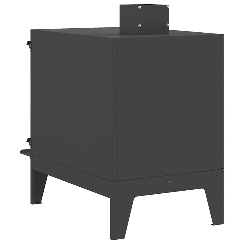 vidaXL Kézi Tűzhely Fekete 35 x 50 x 60 cm Hidegen hengerelt acél