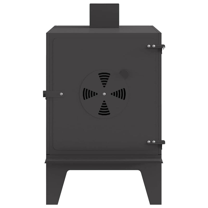 vidaXL Kézi Tűzhely Fekete 35 x 50 x 60 cm Hidegen hengerelt acél