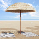 vidaXL Tengerparti napernyő 205 x 205 x 210 cm Poliészter és acél