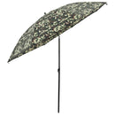 vidaXL Horgászernyő 290 x 225 cm Oxford Poliészter Terepszínű