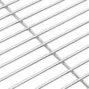 vidaXL Grillrács Ezüst 43 x 43 cm Rozsdamentes acél