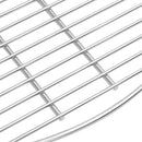 vidaXL Grillrács Ezüst 57 x 57 cm Rozsdamentes acél