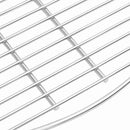 vidaXL Grillrács Ezüst 60 x 60 cm Rozsdamentes acél