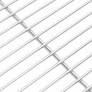 vidaXL Grill rács 40 x 30 cm Rozsdamentes Acél Ezüst