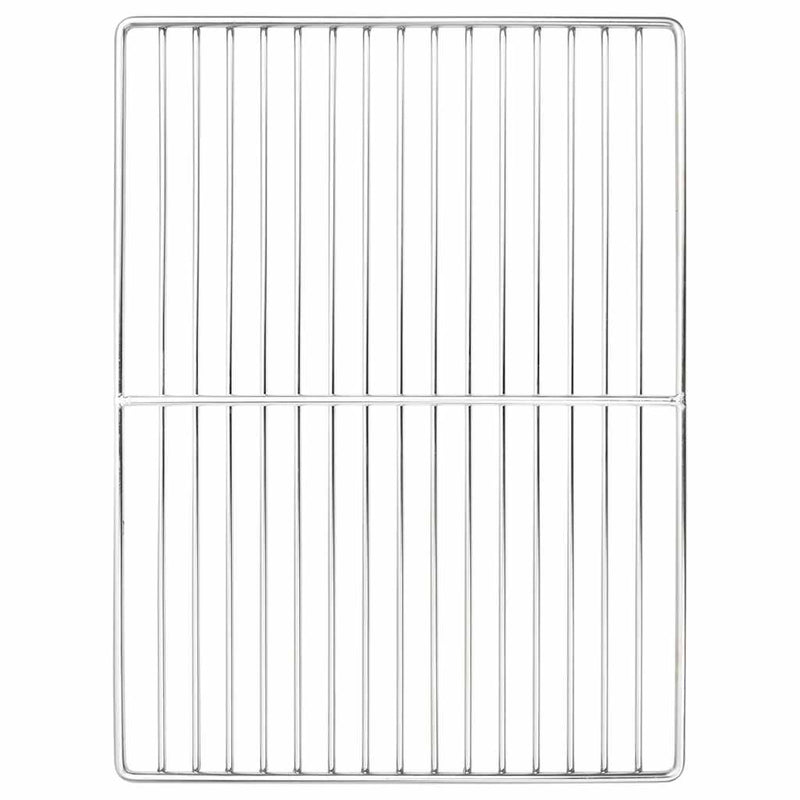 vidaXL Grill rács Ezüst 40 x 30 cm Rozsdamentes acél