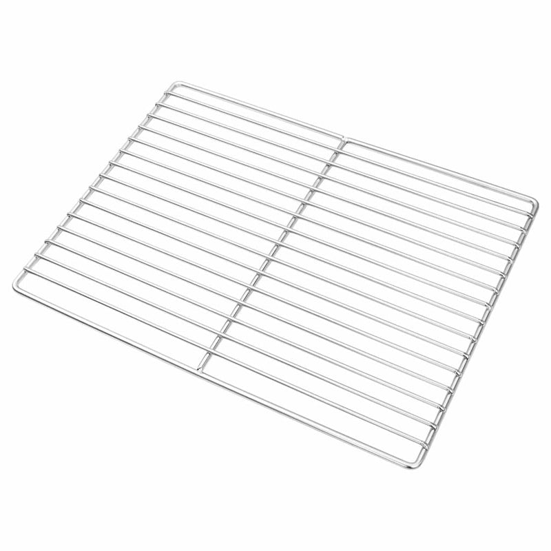 vidaXL Grill rács Ezüst 40 x 30 cm Rozsdamentes acél