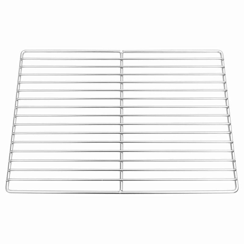 vidaXL Grill rács Ezüst 40 x 30 cm Rozsdamentes acél