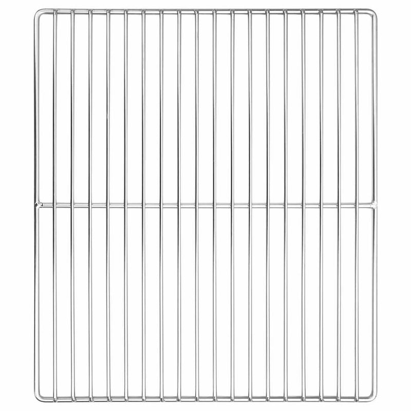 vidaXL Grill rács Ezüst 40 x 35 cm Rozsdamentes acél