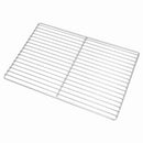 vidaXL Grill rács 47 x 32,5 cm Rozsdamentes Acél Ezüst