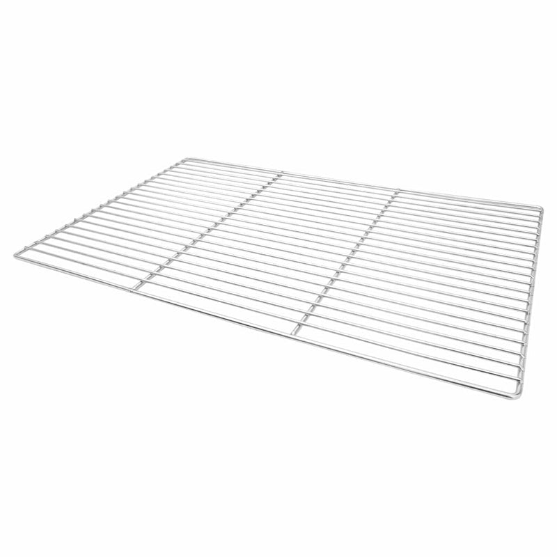 vidaXL Grill rács Ezüst 67 x 40 cm Rozsdamentes acél