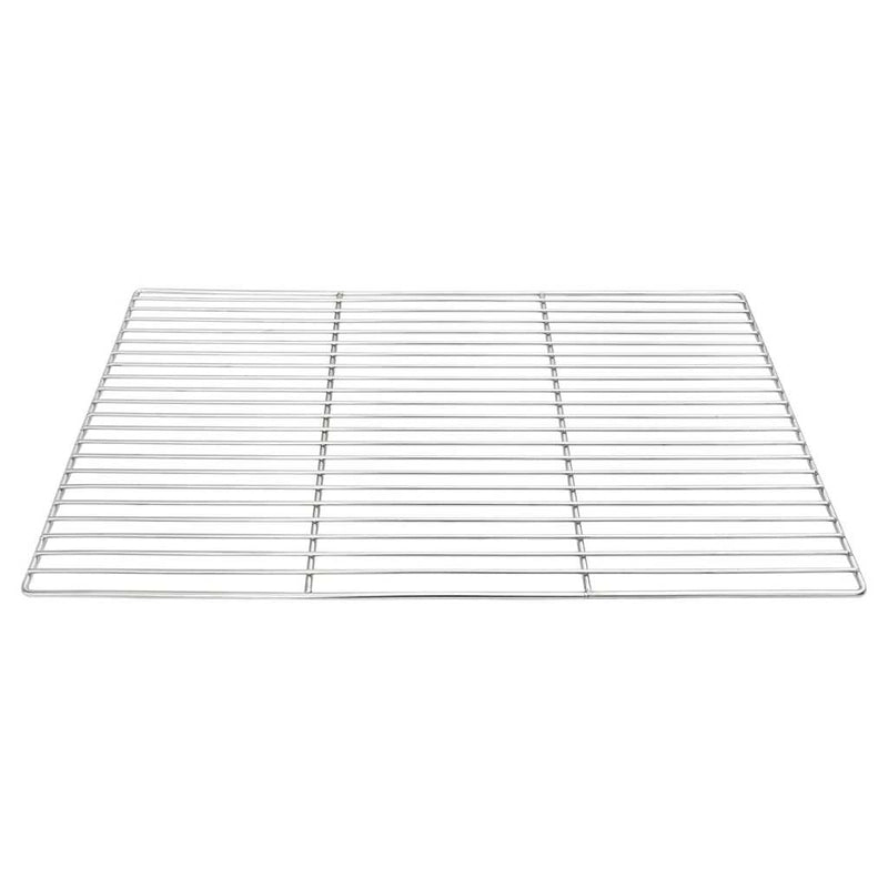 vidaXL Grill rács Ezüst 67 x 40 cm Rozsdamentes acél