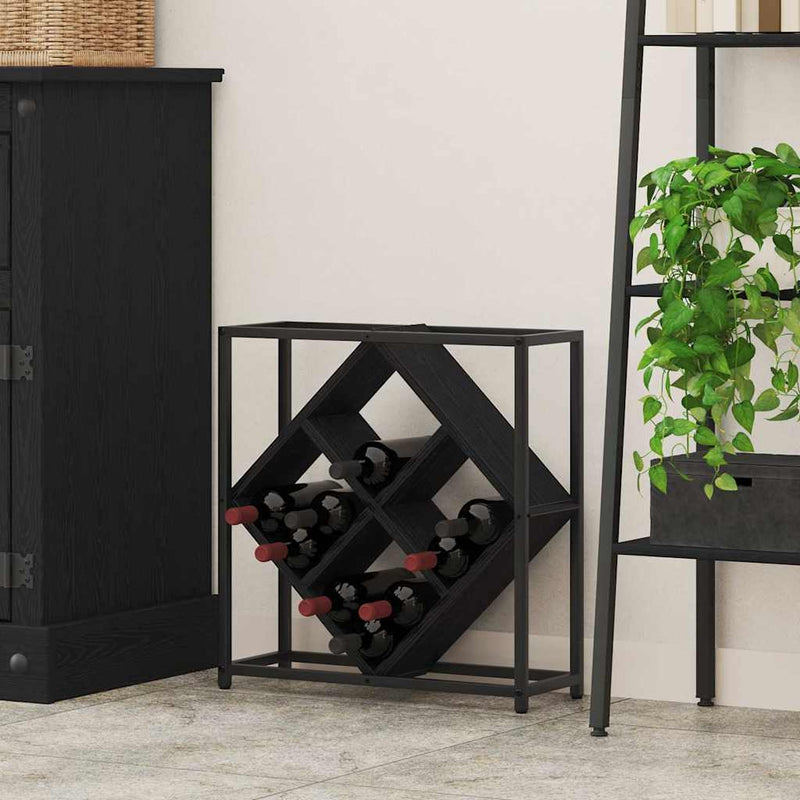 vidaXL Borágas Musta tammi 51 x 18 x 52.5 cm Faanyag