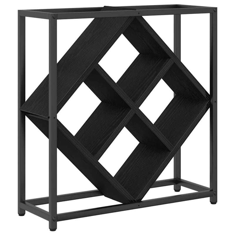 vidaXL Borágas Musta tammi 51 x 18 x 52.5 cm Faanyag