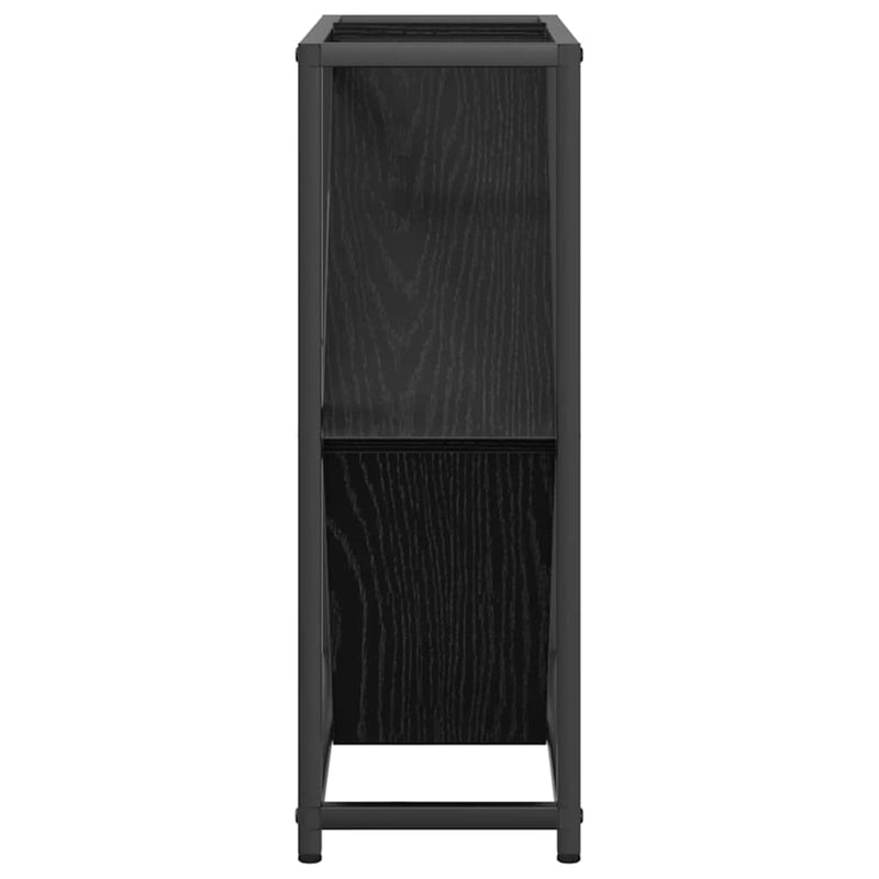 vidaXL Borágas Musta tammi 51 x 18 x 52.5 cm Faanyag