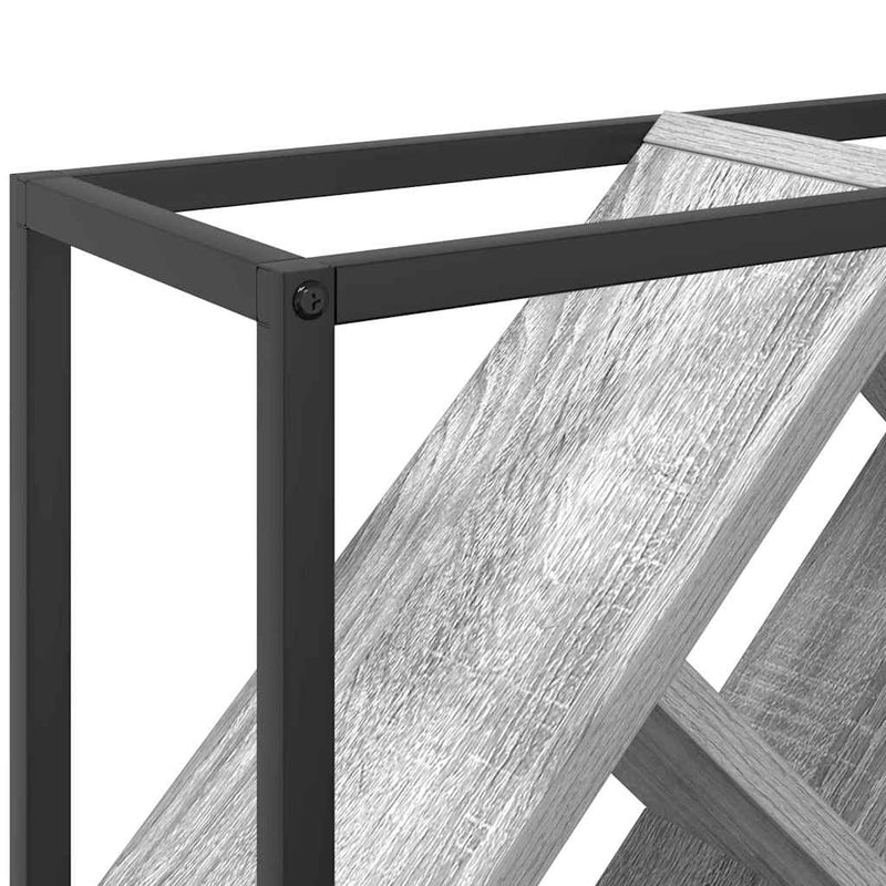 vidaXL Borágas Szürke 51 x 18 x 52,5 cm Faanyag