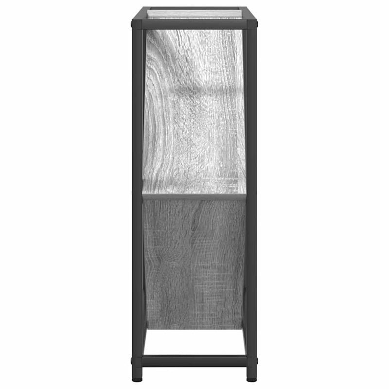 vidaXL Borágas Szürke 51 x 18 x 52,5 cm Faanyag