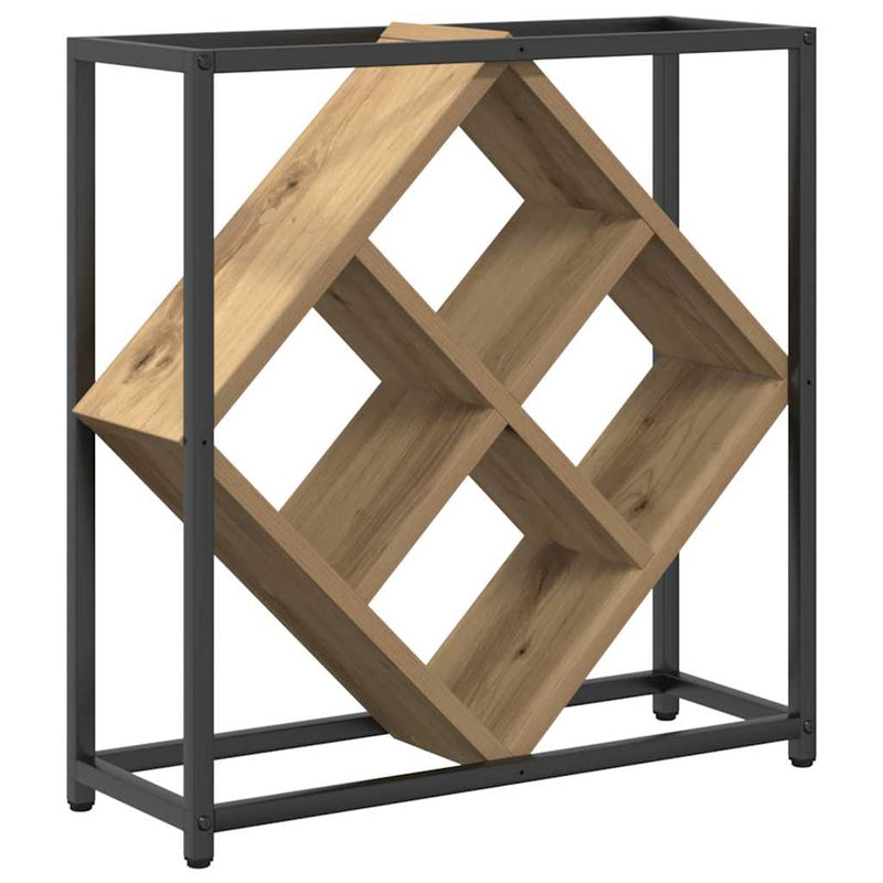 vidaXL Borágas kézműves tölgy 51 x 18 x 52.5 cm Faanyag